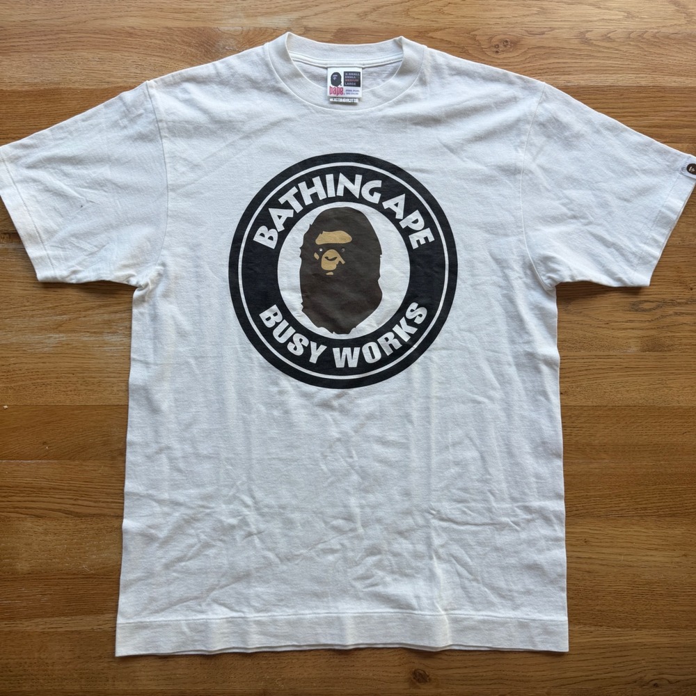 BAPE A Bathing Ape T-Shirt White Rhinestone Eye Mens Medium New without tags